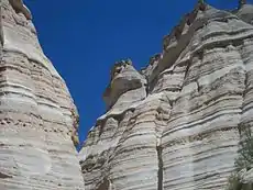 Evidence of erosion in the slot canyon