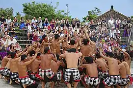 Kecak dancers from Bali, Indonesia