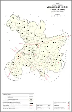 Map showing Basgawan (#568) in Khiron CD block