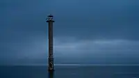 Long exposure of Kiipsaare Lighthouse by moonlight, 2023