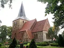 Medieval village church in Hohen Sprenz