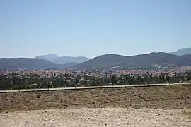 Korkuteli; east view of the city from the dam.