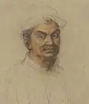 A portrait of Kosa Pan, a Thai ambassador accredited by King Narai of Ayutthaya to the court of King Louis XIV of France, by Charles Le Brun, 1686