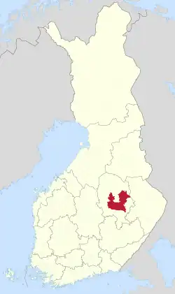 Location of Kuopio