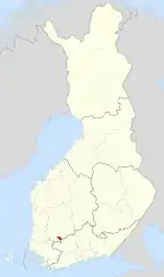 Location of Kylmäkoski in Finland