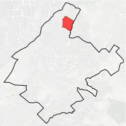 Location within Athens