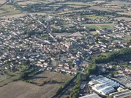 An aerial view of La Bruffière