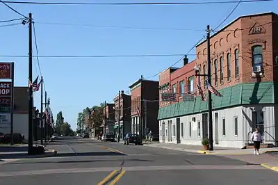 Village of Lake Linden along Calumet Street