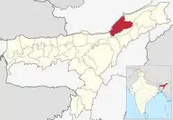 Location in Assam