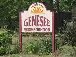 Genesee Neighborhood sign