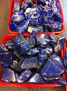 Lapis lazuli, the source of the ultramarine pigment