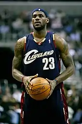 LeBron James playing for the Cleveland Cavaliers in 2006