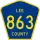 County Road 863 marker