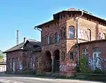 The old station building in 2009.