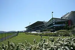 The stand at Leopardstown Racecourse