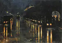 Lesser Ury, Hochbahnhof Bülowstraße, 1922