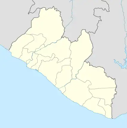 Monrovia Church massacre is located in Liberia