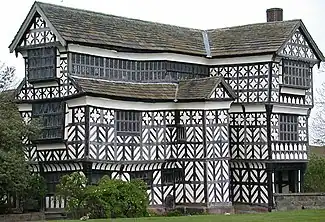 The south range of Little Moreton Hall, Cheshire, England