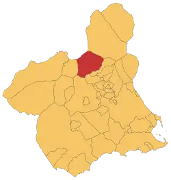 Location in Murcia