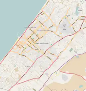 Nazlaنزلة is located in Gaza Strip