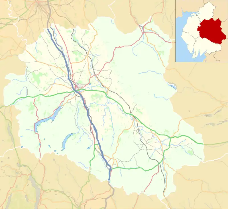 Kirkoswald is located in the former Eden District