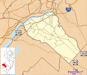 Harrisonville is located in Gloucester County, New Jersey