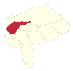 Location of Meybod County in Yazd province