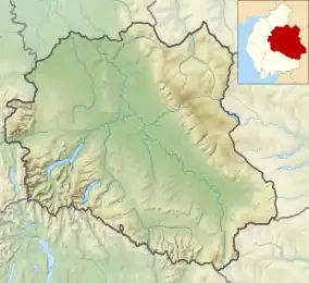 Cross Fell is located in the former Eden District