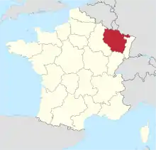 Lorraine region in France