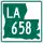 Louisiana Highway 658 marker