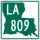 Louisiana Highway 809 marker