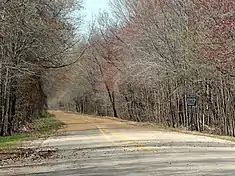 Entrance to the park on State Highway 362.