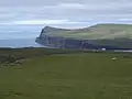 Lower Milovaig Can and the cliffs on the other side of Loch Pooltiel