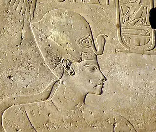 Horemheb on a Luxor bas-relief, 18th dynasty.