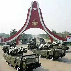 Pechora-2M air defence systems of Myanmar Army