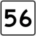 Route 56 marker