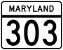 Maryland Route 303 marker