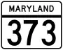 Maryland Route 373 marker