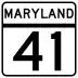 Maryland Route 41 marker