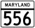 Maryland Route 556 marker