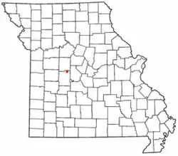 Location of Mora in Missouri