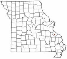 Location of Ste. Genevieve County, Missouri