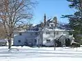 Manor house in winter