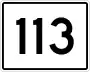 State Route 113 marker