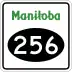 Provincial Road 256 marker