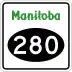 Provincial Road 280 marker