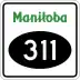 Provincial Road 311 marker