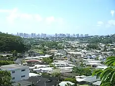 Mānoa Valley facing Waikiki, Honolulu