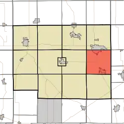 Location in Noble County