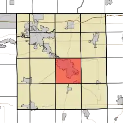 Location of Elkhart Township in Elkhart County